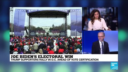 Trump supporters crowd into Washington to protest Congress certifying Biden's victory