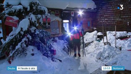 Doubs : des élèves vont à l'école à skis