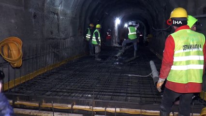 Bolu’nun içme suyunu sağlayacak Karadere Tüneli’nde iç kaplaması bitti