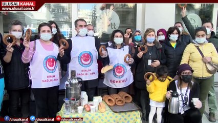 Memurlar 7,36’lık zammı protesto etti