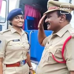 Circle Inspector Father Salutes 'DSP' Daughter In Tirupati, Wins Hearts