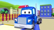 Super Truck et le Monster Truck à Car City   | Dessin animé pour les enfants 