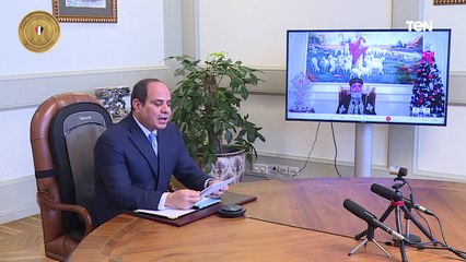 السيد الرئيس يهنئ البابا تواضروس الثاني والشعب المصري بمناسبة عيد الميلاد المجيد