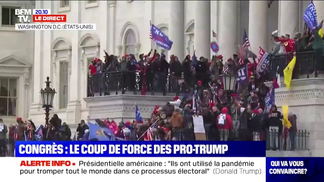 Des bâtiments du Congrès évacués par la police face aux manifestations de partisans de Trump