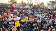 Boğaziçi Üniversitesi'ndeki rektör protestosunda 'Çav Bella' marşı