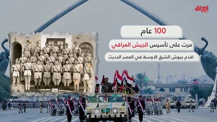إنفوغراف حديث بغداد عن ذكرى قرن على تأسيس الجيش العراقي