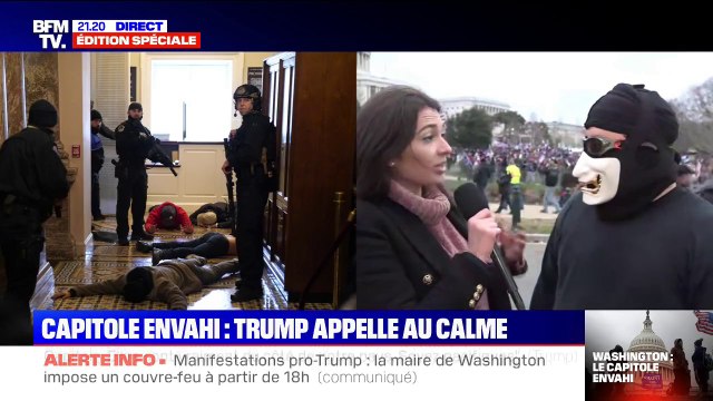 Il y a eu des lacrymogènes et des tirs de balles en caoutchouc : un manifestant raconte l'envahissement du Capitole