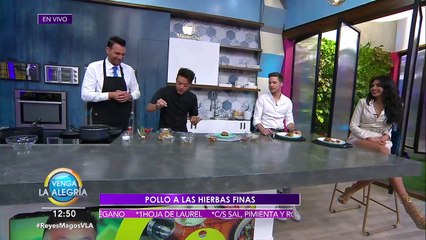 ¡El Chino nos va a enseñar a preparar un rico pollo a las hierbas finas! | Venga La Alegría