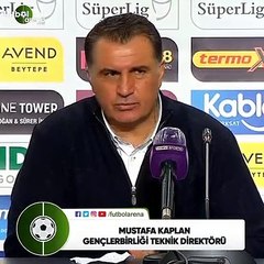 Mustafa Kaplan: "Üreten bir Gençlerbirliği vardı. Üç tane gol, üç puan bizi ayrıca mutlu etti"