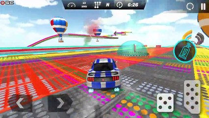 Muscle Car Stunts Simulator Mega Ramp Car Game - Impossible Speed Car Game - Android GamePlay #3