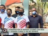 Gobernación del edo. Barinas celebró con misa y ofrenda floral el Día del Deporte