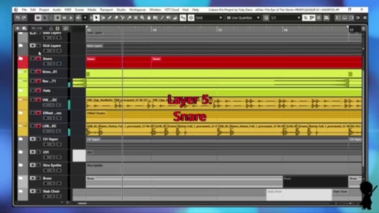 Chorus Part 1 Beats Production Layer by Layer ("Eye of the Storm" out 20th January 2021)