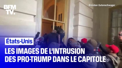 下载视频: États-Unis: les images de l'intrusion de manifestants pro-Trump dans le Capitole