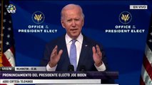 En Vivo desde Wilmington - Pronunciamiento del presidente electo Joe Biden
