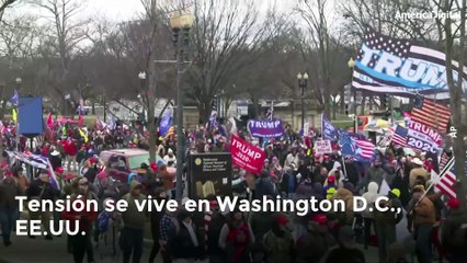 Tensión en EE.UU.: Manifestantes pro Trump se toman el Congreso y se suspende sesión para certificar victoria de Biden