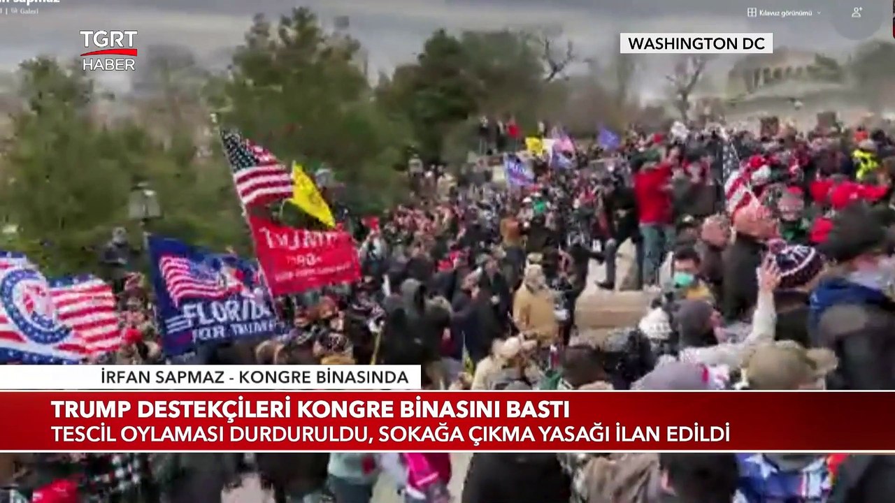 Trump Destekçileri Yeniden Kongre Binasına Girmeye Çalışıyor