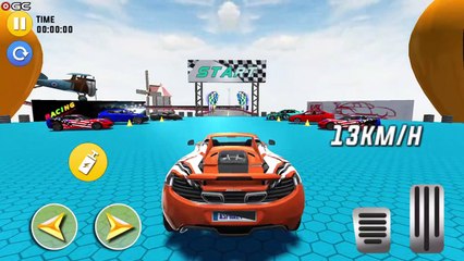 Russian Mega Stunt Car Race Game Free Games 2020 - Impossible Car Racing Android GamePlay #3