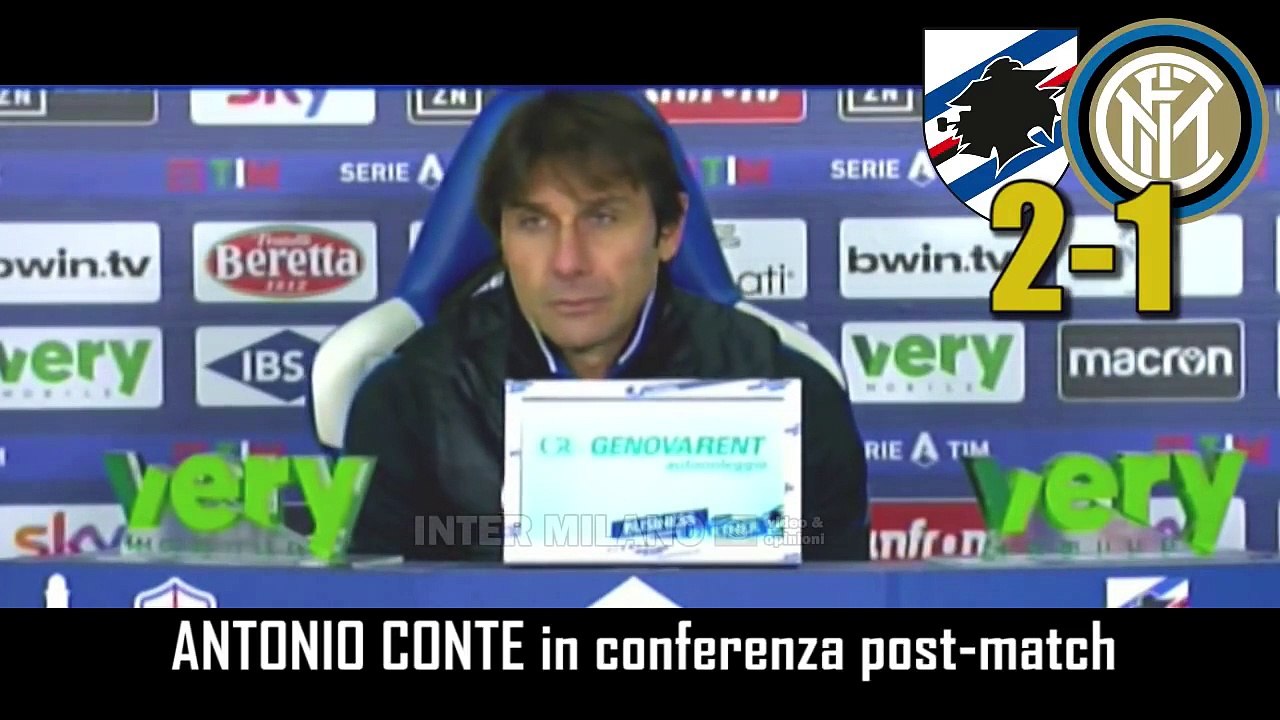 SAMPDORIA-INTER 2-1: ANTONIO CONTE IN CONFERENZA POST-MATCH
