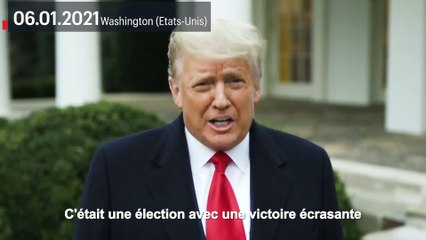 Capitole envahi : Trump appelle ses supporters à «rentrer à la maison»
