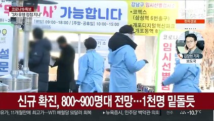 오늘도 확진 1천명 밑돌듯…오후 9시까지 778명