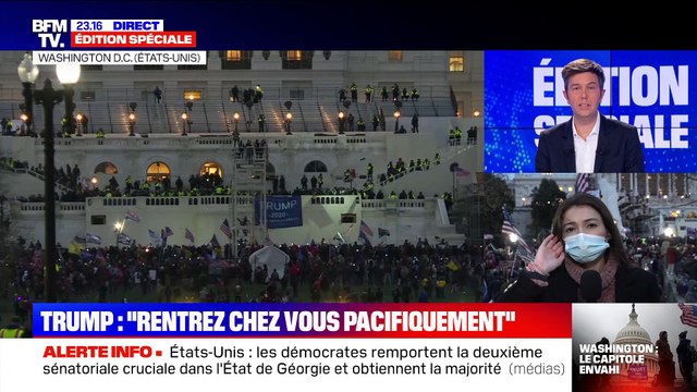Capitole envahi par les pro-Trump : Donald Trump appelle ses partisans à rentrer chez eux - 06/01