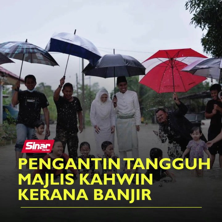 Pengantin tangguh majlis kahwin kerana banjir