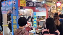 Handmade giant cheese meatballs ——Korean street food