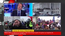 Chaos à Washington - Regardez le direct impressionnant de l'envoyé spécial de France Info au coeur de la manifestation violente hier soir