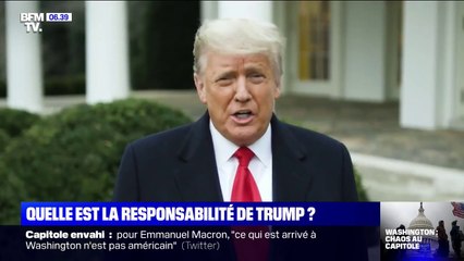 Invasion du Capitole: quelle est la responsabilité de Donald Trump ?