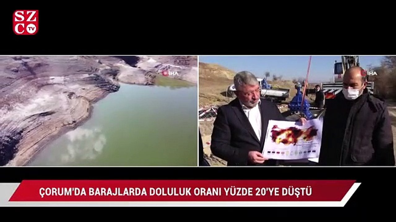 Çorum’da barajlardaki doluluk oranı yüzde 20’ye düştü