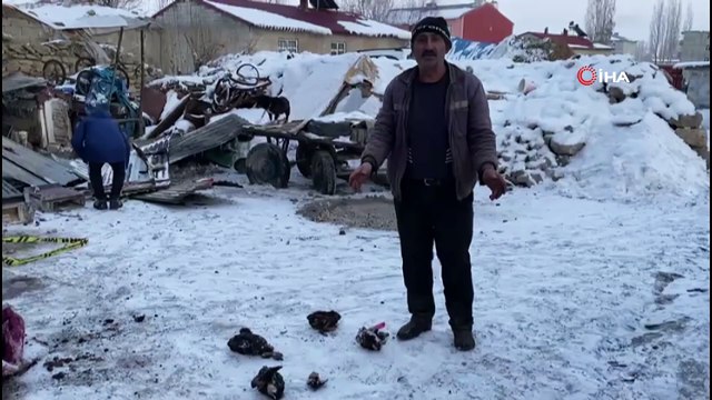 - Çatı’daki kümes hayvanlarını ısıtmak için yaktığı sobadan çıkan kıvılcımlar iki katlı evi yaktı