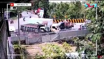 Rekaman CCTV Detik-detik Kecelakaan Maut Truk Vs Mobil Box
