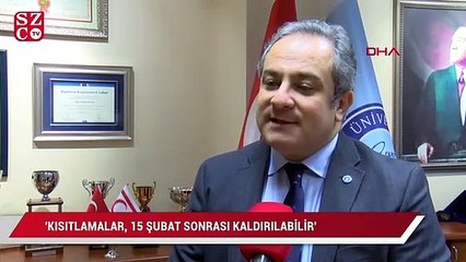 Prof.Dr. Necmi İlhan: Kısıtlamalar, 15 Şubat sonrası kaldırılabilir