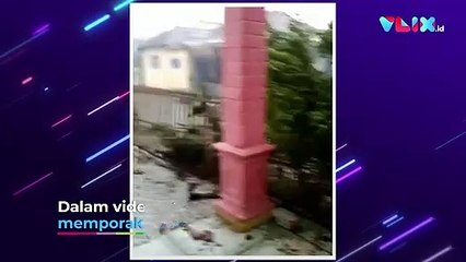 Mencekam! Rekaman Puting Beliung Hancurkan Rumah di Cirebon