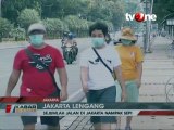 Hari Pertama 2021, Suasana Jakarta Sepi