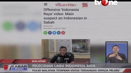 Pelecehan Lagu Indonesia Raya, Polisi Malaysia Tangkap WNI