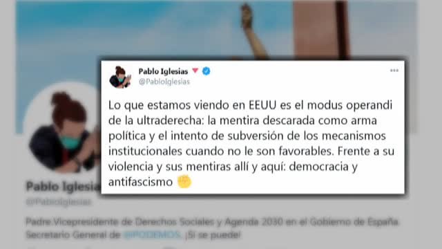 Sánchez y Casado muestran su preocupación y defienden la democracia en EEUU