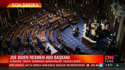 Son dakika... ABD'de Joe Biden'ın başkanlığı tescillendi! İşte Amerika'da son durum | Video