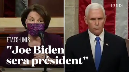 Mike Pence et le Congrès valident la victoire de Joe Biden à l'élection présidentielle