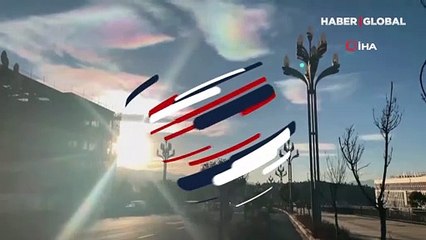 "Gökkuşağı bulutları" hayranlık uyandırdı