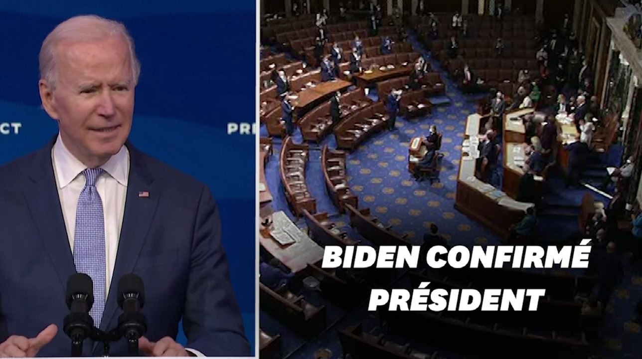 La victoire de Biden confirmée par le Congrès après le chaos au Capitole