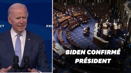 La victoire de Biden confirmée par le Congrès après le chaos au Capitole