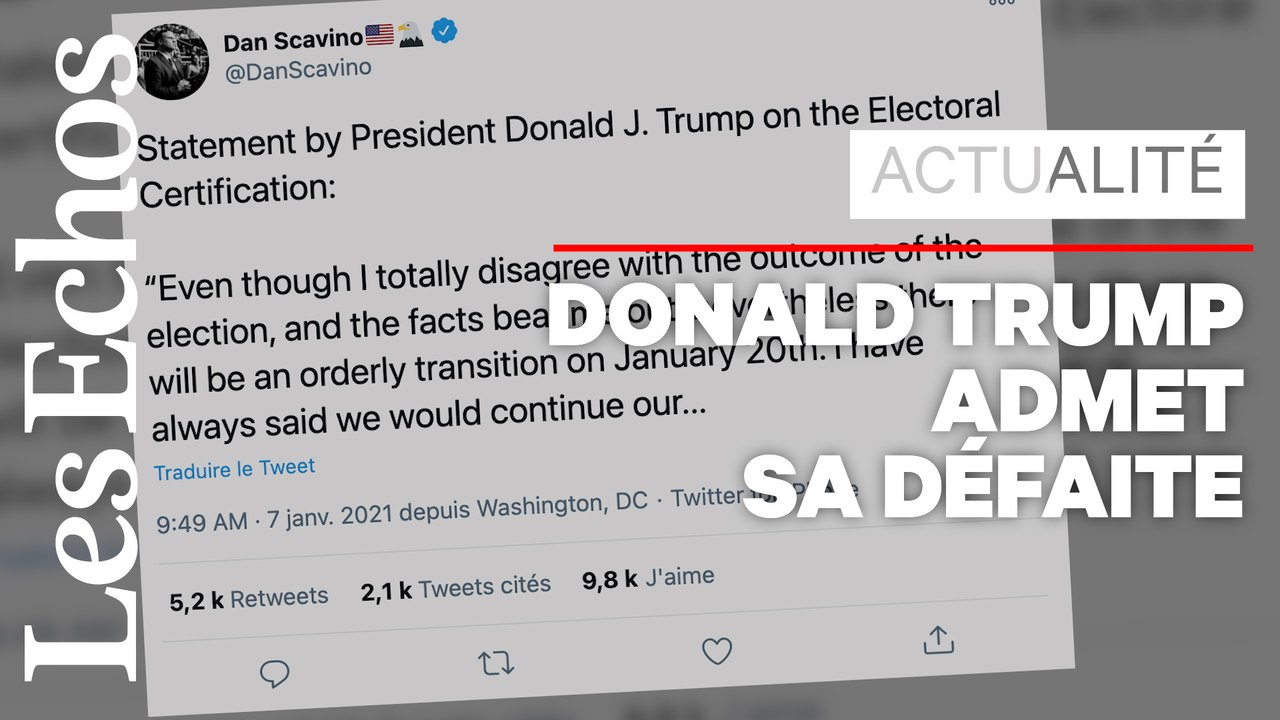 Privé de parole sur les réseaux sociaux, Donald Trump annonce une « transition ordonnée » à partir du 20 janvier