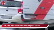 Vali Yerlikaya, o görüntüleri paylaşarak sürücüleri uyardı