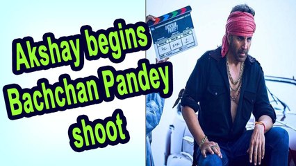 Akshay Kumar starts Bachchan Pandey shoot, shares pic from the sets