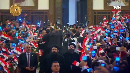 تتجدد التهاني بعيد الميلاد المجيد من الرئيس السيسي للأخوة الأقباط "كل عام وأنتم بخير"
