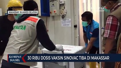 30 Ribu Dosis Vaksin Sinovac Tiba Di Makassar