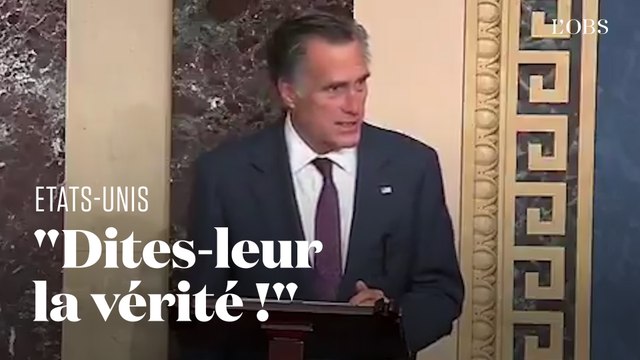 Après les violences au Capitole, Mitt Romney démolit Donald Trump et ses soutiens