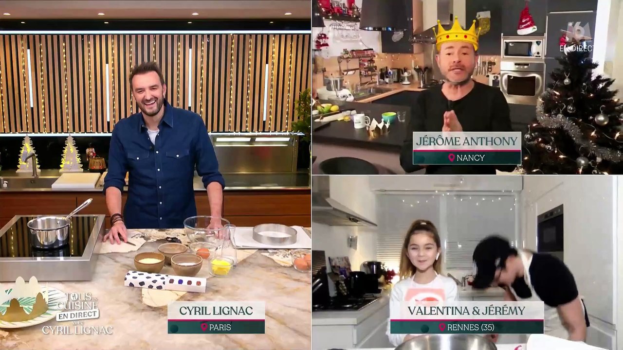 Jérémy Chapron, ex-candidat de la Star Academy devenu directeur artistique des Kids United participe à "Tous en cuisine" avec Valentina - M6