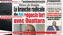 Le Titrologue du 07 Janvier 2021 : Retour de Gbagbo, la branche radicale du FPI négocie fort avec Ouattara